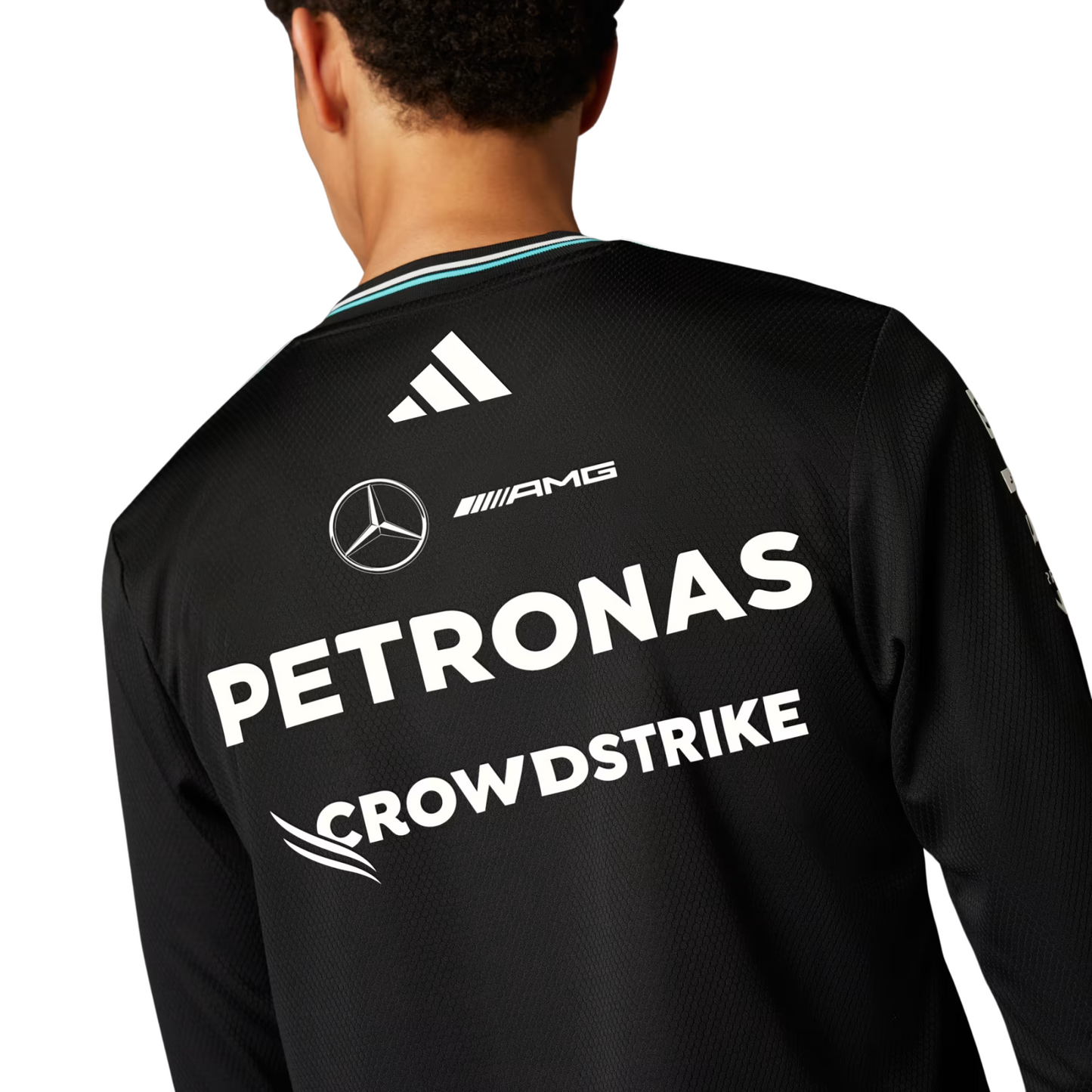Camisola Long Sleeve Mercedes 2025 - Preto