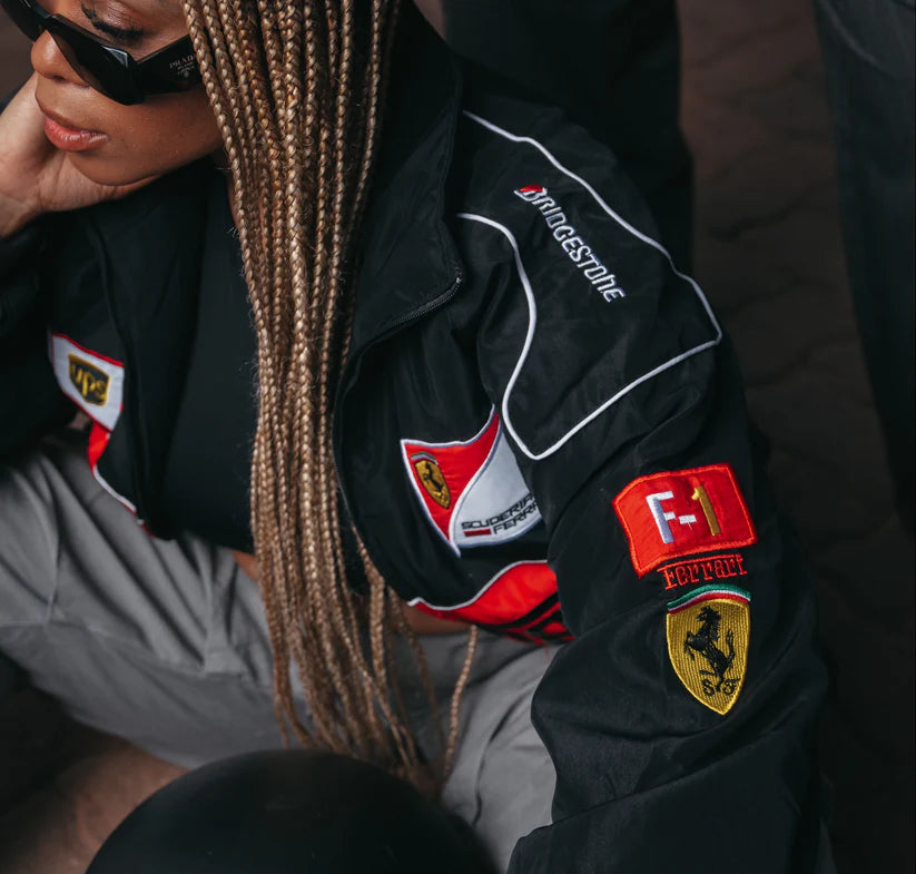 Black Ferrari Jacket - F1/RACING Vintage
