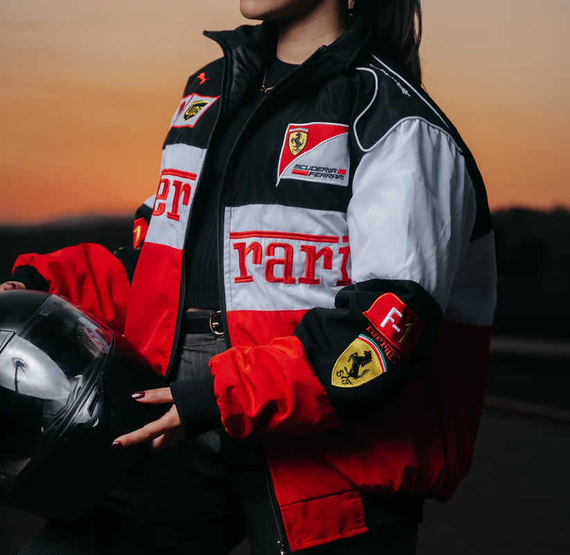 Tricolour Ferrari Jacket - F1/RACING Vintage