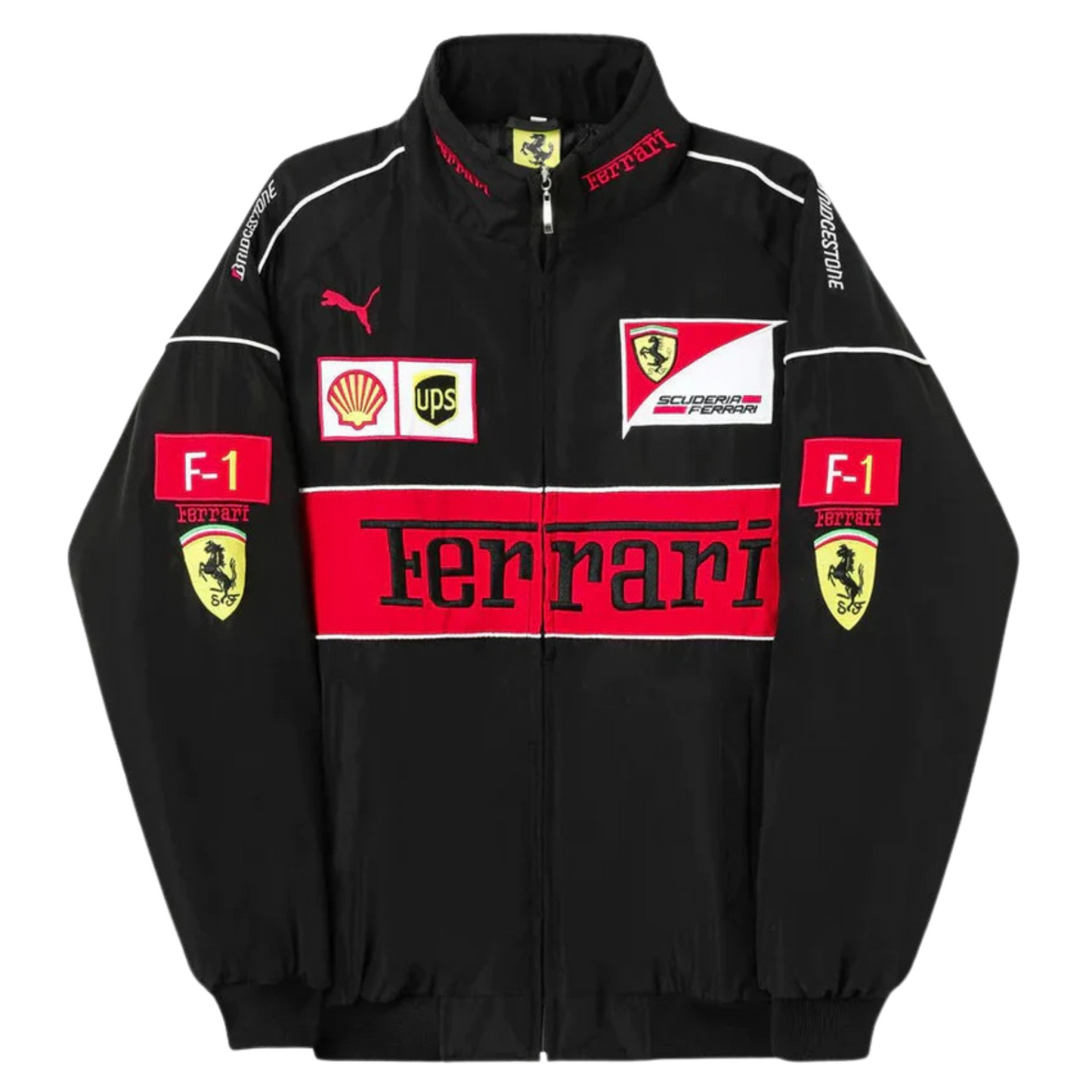 Black Ferrari Jacket - F1/RACING Vintage