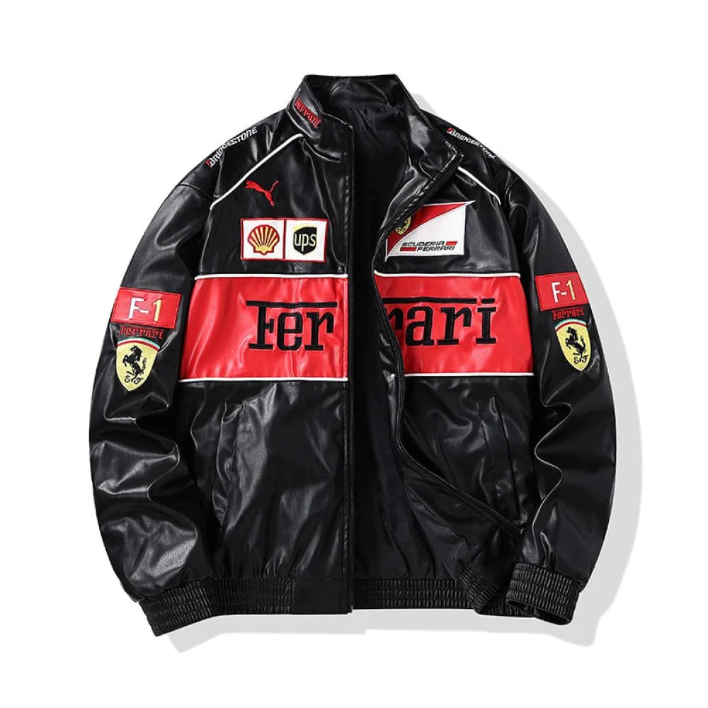 Black Red Edition SF Jacket RACING PU Leather