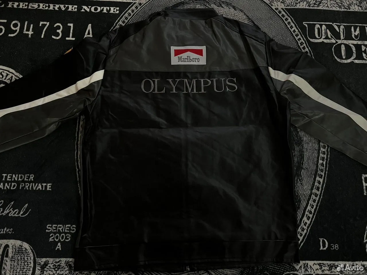 Black SF Jacket RACING PU Leather