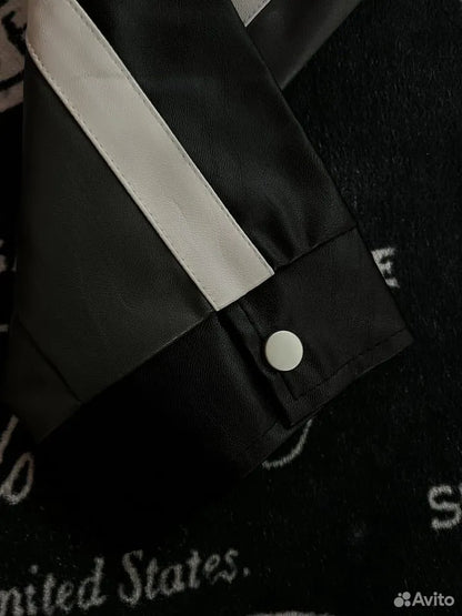 Black SF Jacket RACING PU Leather