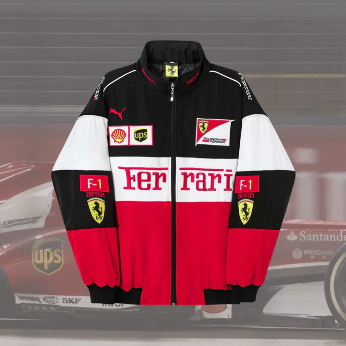 Tricolour Ferrari Jacket - F1/RACING Vintage