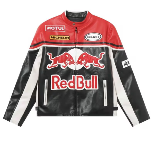 Red Bull Jacket Racing PU Leather