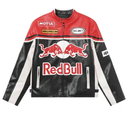Red Bull Jacket Racing PU Leather