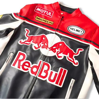 Red Bull Jacket Racing PU Leather