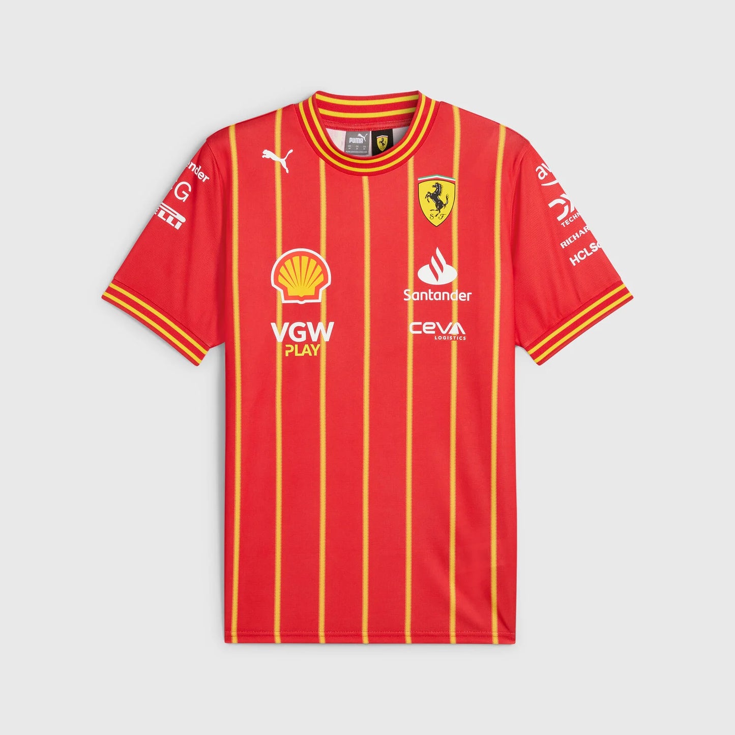 Camisola Ferrari 2024 Team Charles Leclerc Soccer