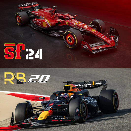 Bburago 1:43 F1 CARS 2024 Ferrari SF24 #16 & #55 / RedBull RB20 #1 & #11