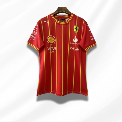 Camisola Ferrari 2024 Team Carlos Sainz Soccer