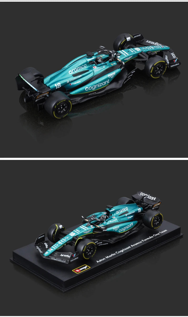 Bburago 1:43 Aston Martin AMR23 F1 #14 & #18