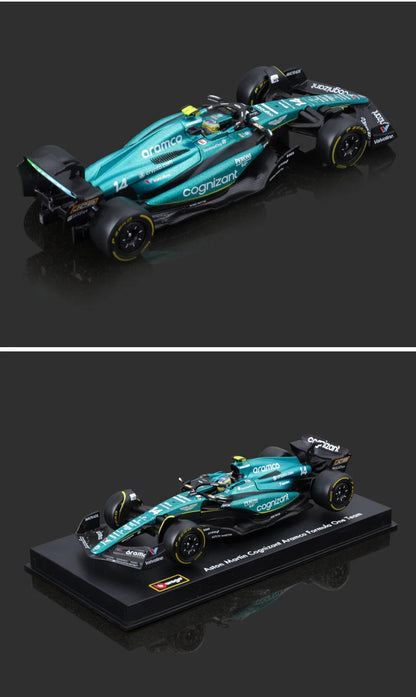 Bburago 1:43 Aston Martin AMR23 F1 #14 & #18