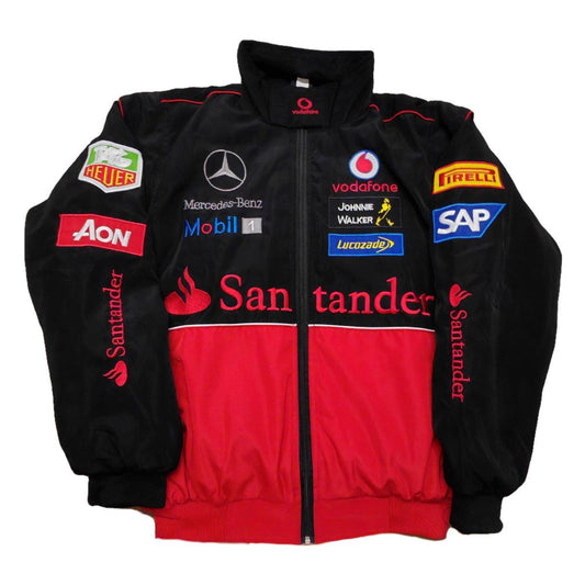 Black and Red Mercedes Jacket - F1/RACING Vintage